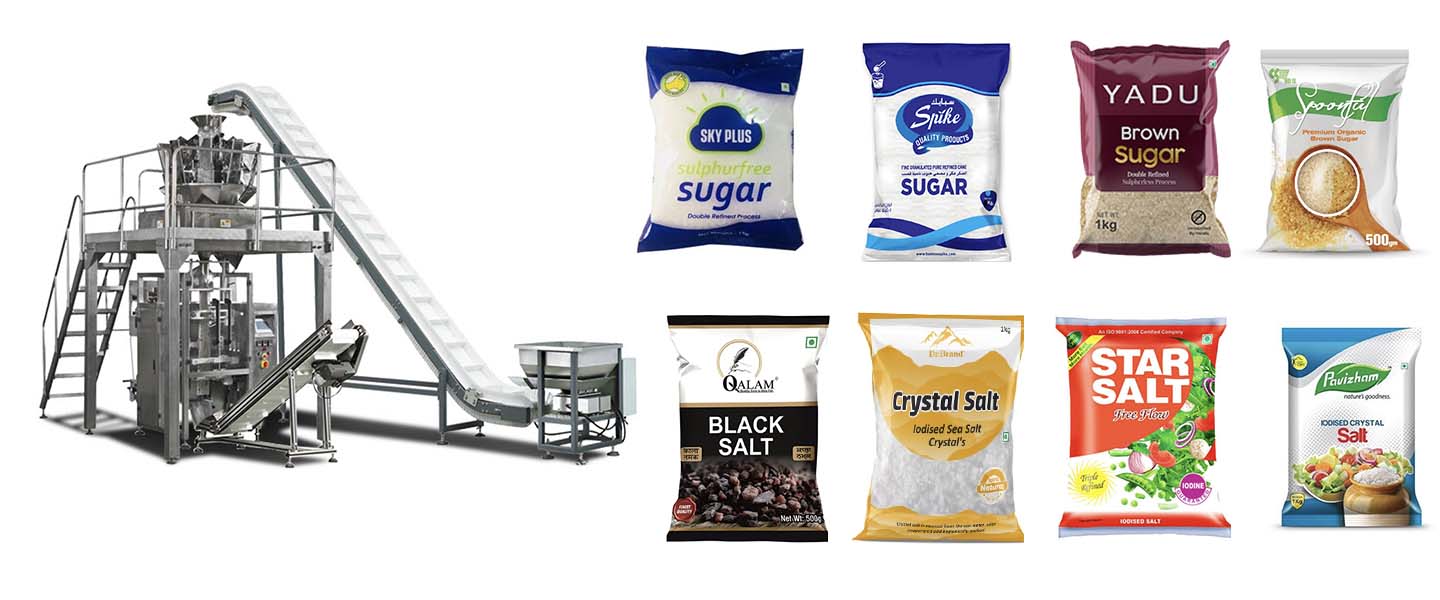 sugar:salt vertical packaging machine