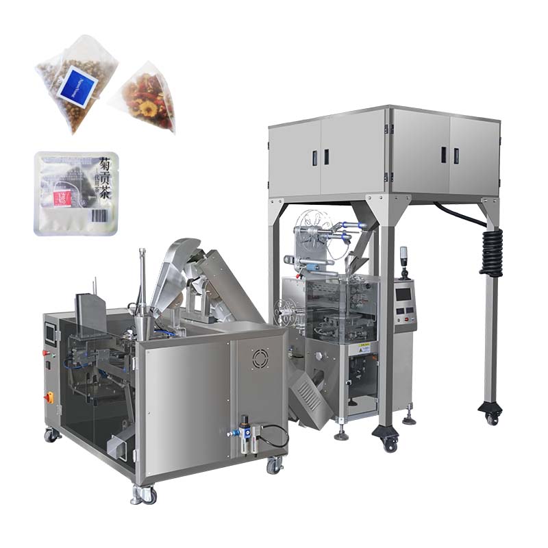 Triangular inner bag outer bag packaging machine